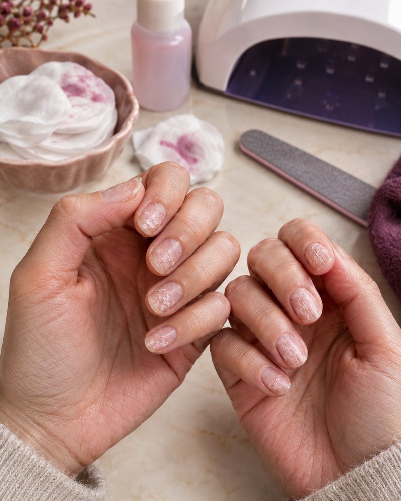 Thin nails after gel removal