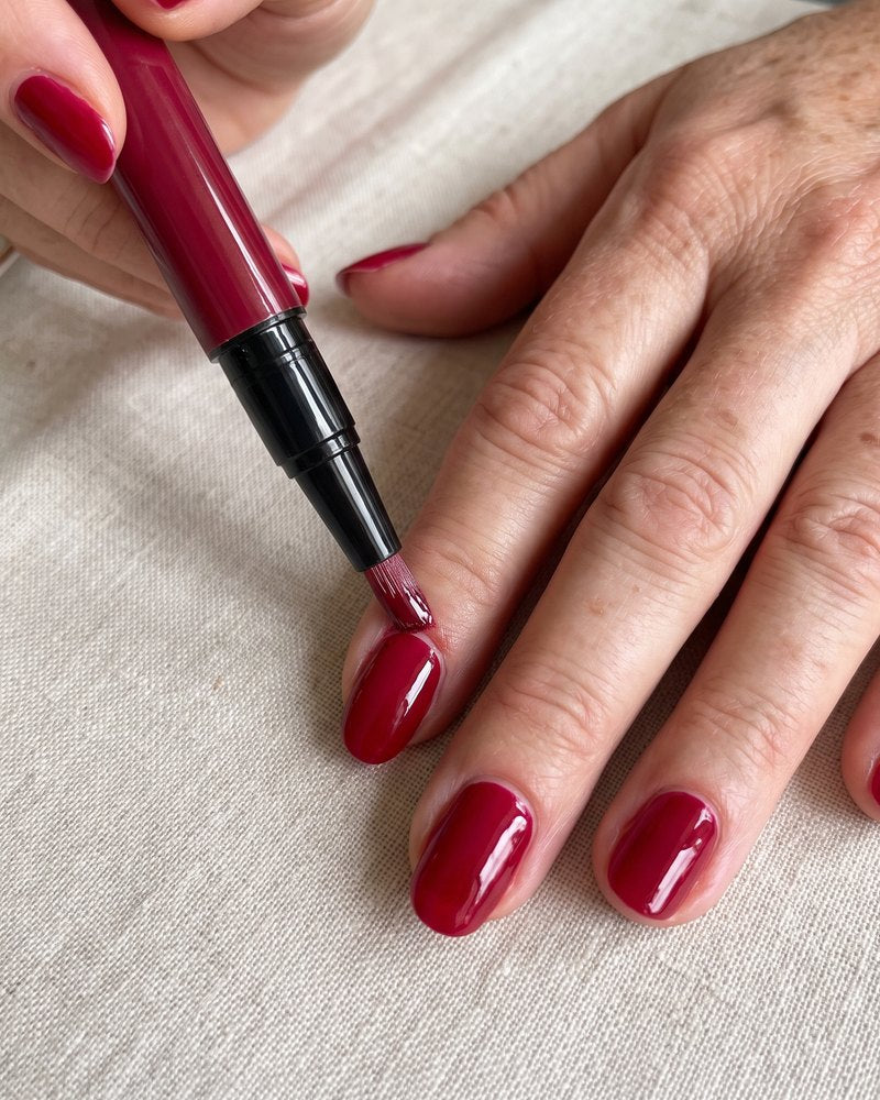 Sealing the nail tip with the Signature Pen