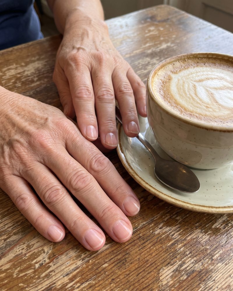 Smooth bare nails six weeks later