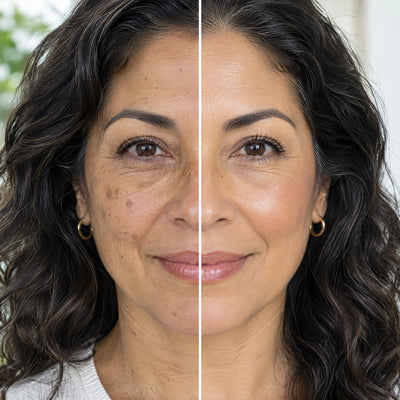 Before and after, age 57