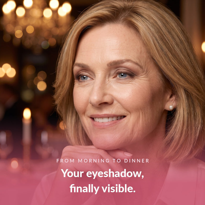 Eyeshadow still visible at dinner