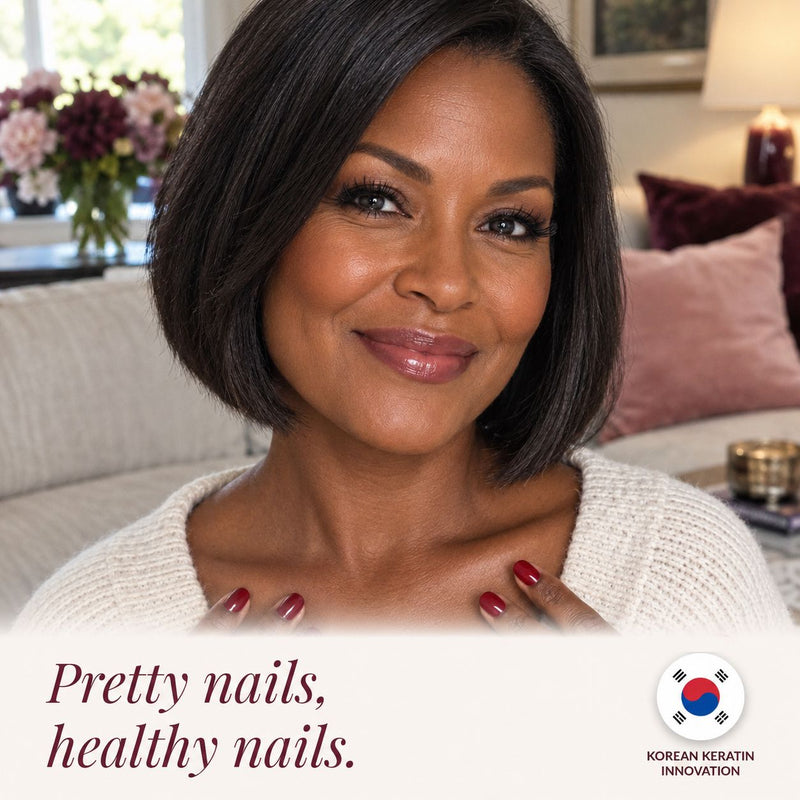 Healthy painted nails