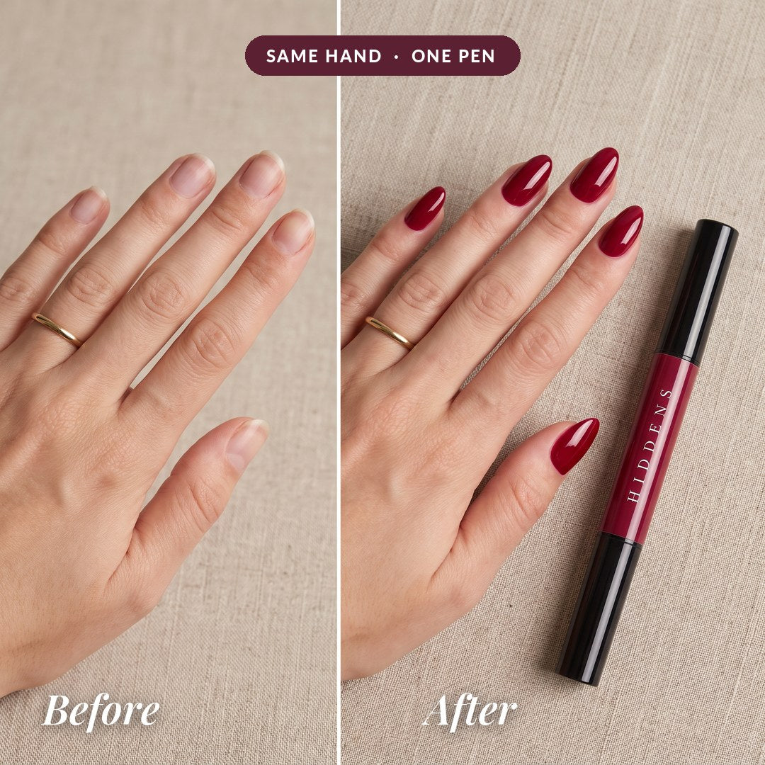 Before and after, same hand